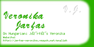 veronika jarfas business card